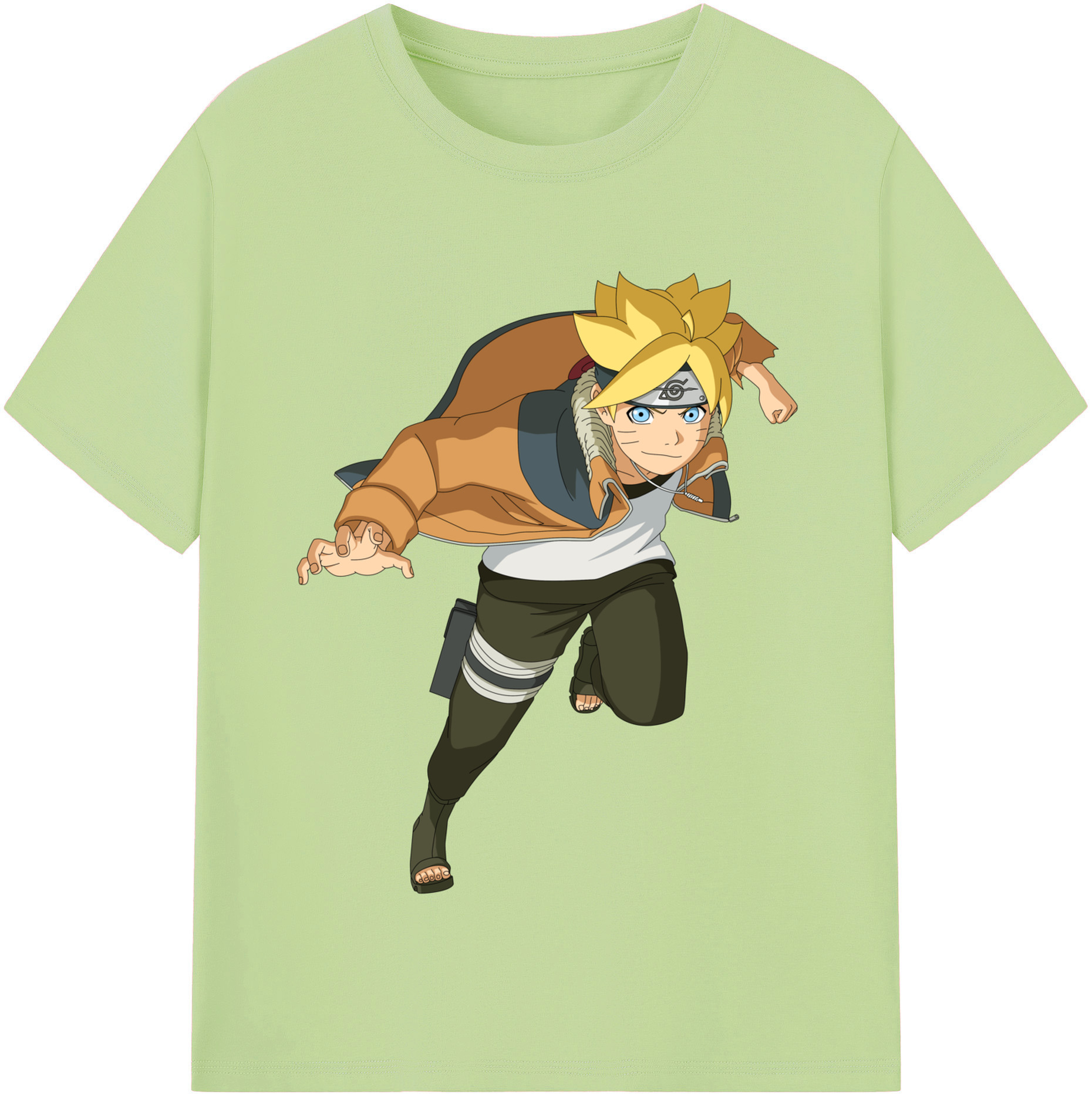 （画像用） NARUTO -ナルト- うずまき ナルト Uzumaki Naruto 綿100％半袖Tシャツ（フロントプリント）